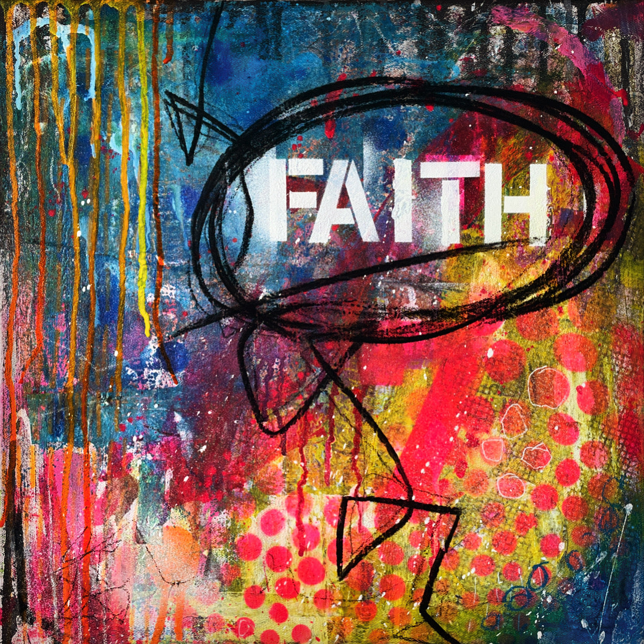 'Faith' Abstract Painting