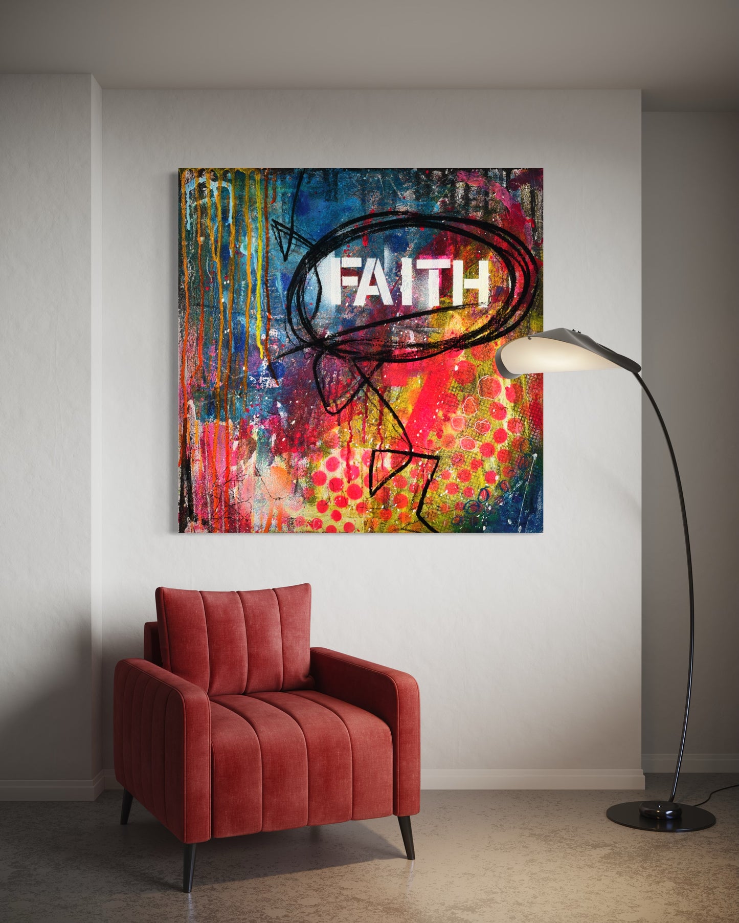 'Faith' Abstract Painting