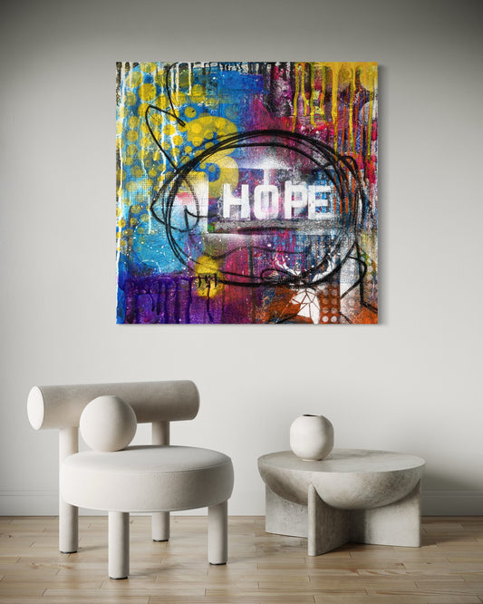 'Hope' Abstract Art